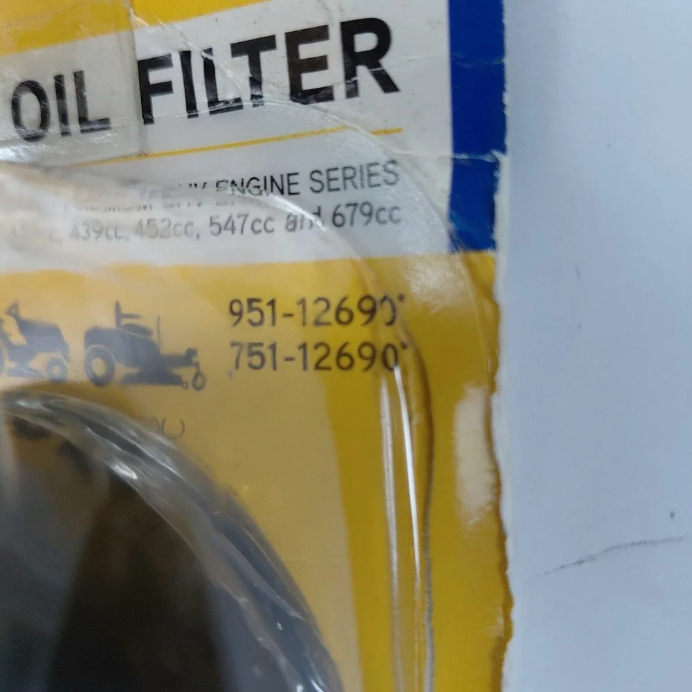 New Cub Cadet 751-12690 Lawn Mower 382, 420, 439, 452, 547 679 Engine Oil Filter